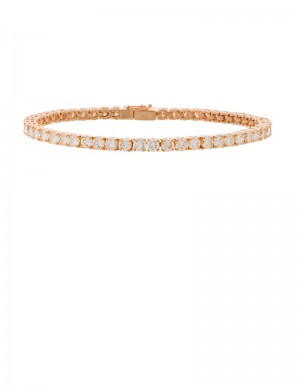 6.12ct Diamond 18K Gold Tennis bracelet