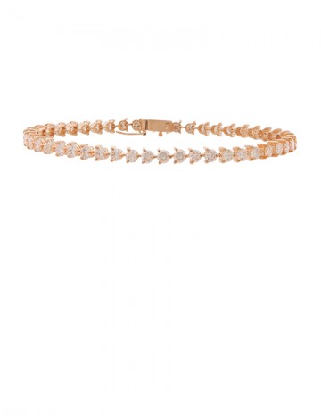 4.23ct Diamond 18K Gold Bracelet