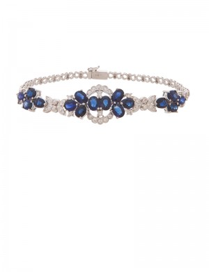 9.67ct Blue Sapphire 18K Gold Bracelet