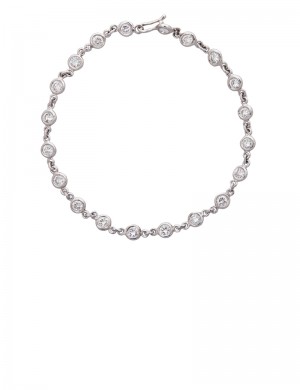 1.58ct Diamond 18K White Gold Bracelet