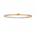 3.21ct Diamond 18K Yellow Gold Tennis Bracelet