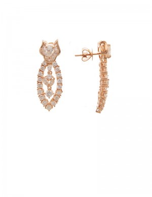 4.27ct Diamond 18K Gold Earrings