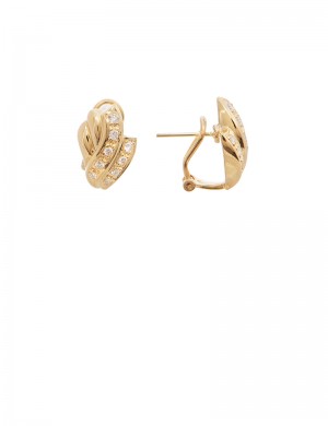 0.44ct Diamond 20K Gold Earrings