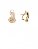0.89ct Diamond 18K Gold Earrings