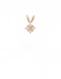 0.38ct Diamond Platinum 18K Gold Pendant