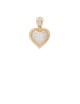0.28ct Diamond 18K Gold Heart Shaped Pendant