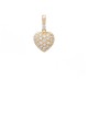 0.63ct Diamond 18K Gold Heart Shaped Pendant