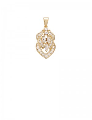 1.10ct Diamond 18K Gold Pendant