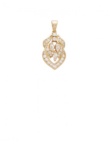 1.10ct Diamond 18K Gold Pendant