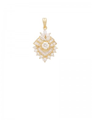 2.04ct Diamond 18K Gold Pendant