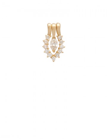 1.01ct Diamond 18K Gold Pendant