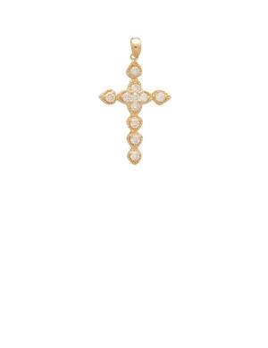 0.59ct Diamond 18K Gold Pendant