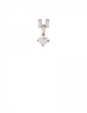 0.53ct Diamond 18K Gold Pendant