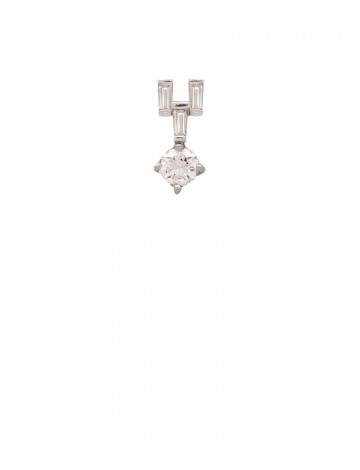 0.53ct Diamond 18K Gold Pendant