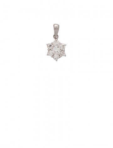 0.56ct Diamond 18K Gold Pendant