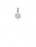 0.56ct Diamond 18K Gold Pendant